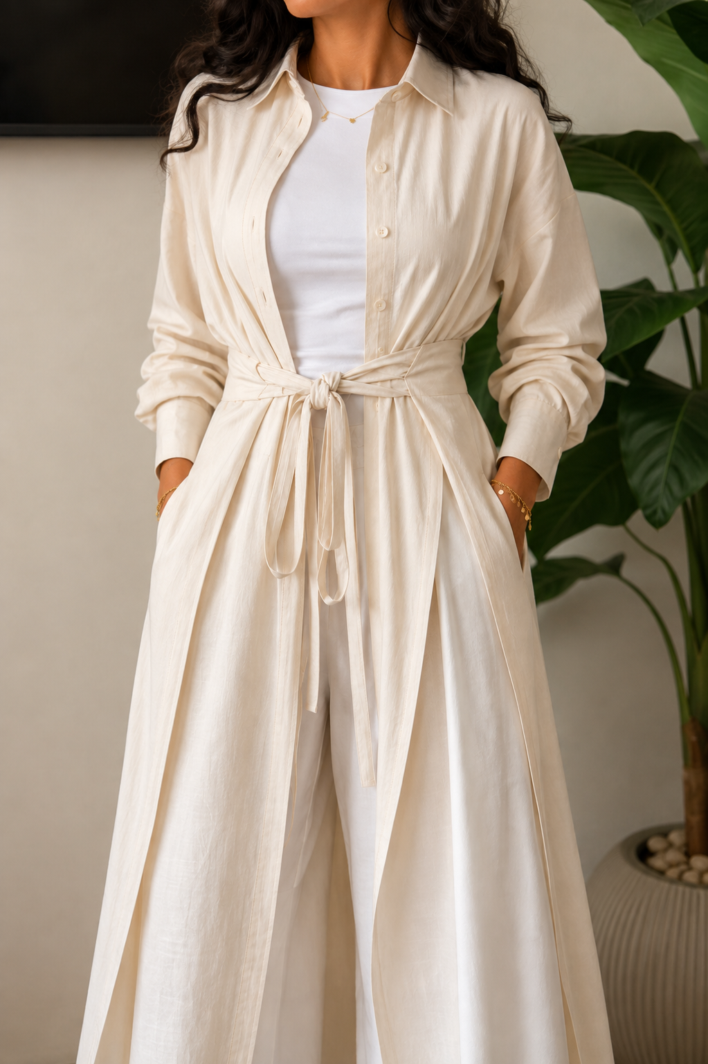 Sophia Oversized Linen Shirt