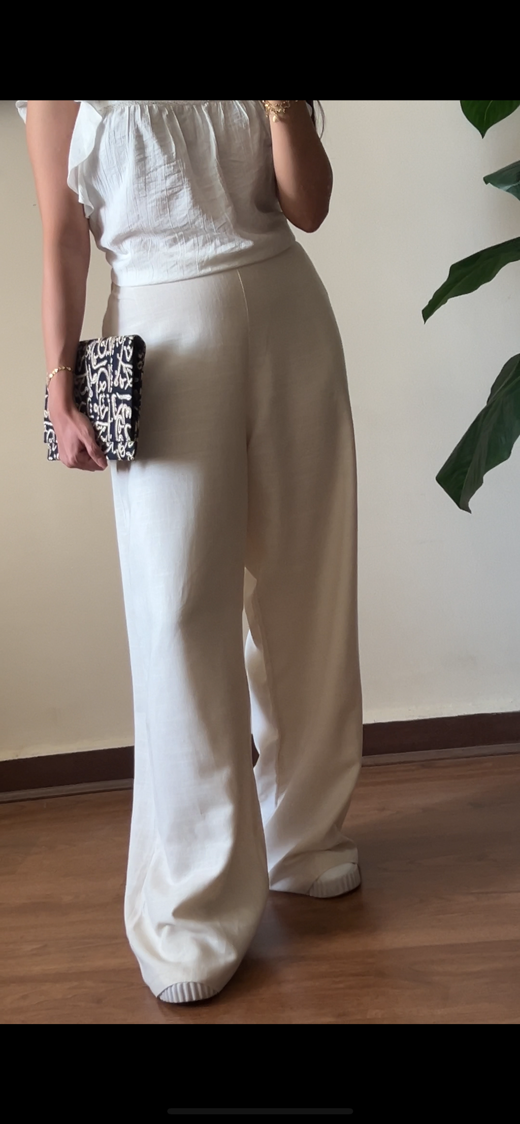 Sophia Pure Linen Wide-Leg Pants