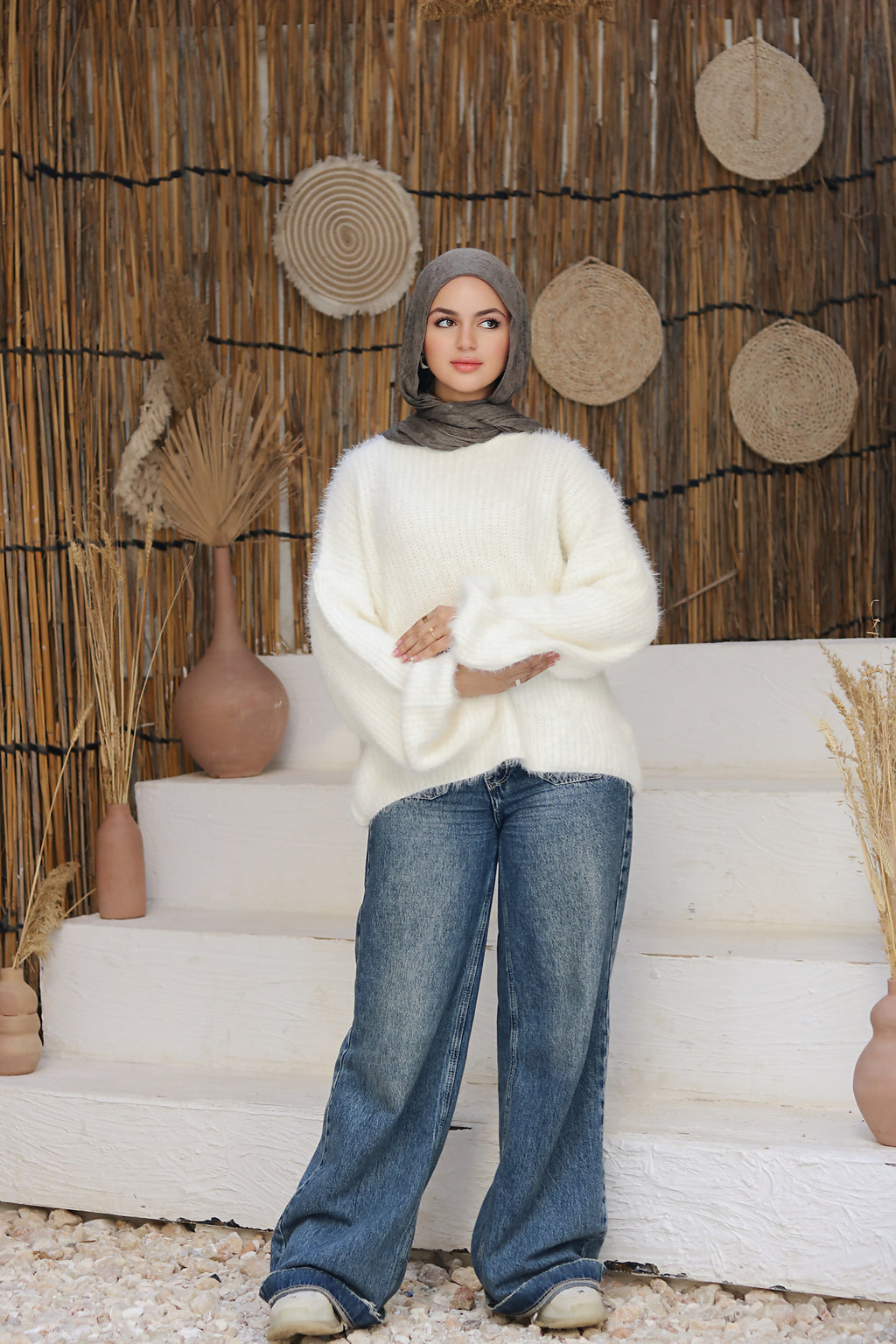 white cloud pullover