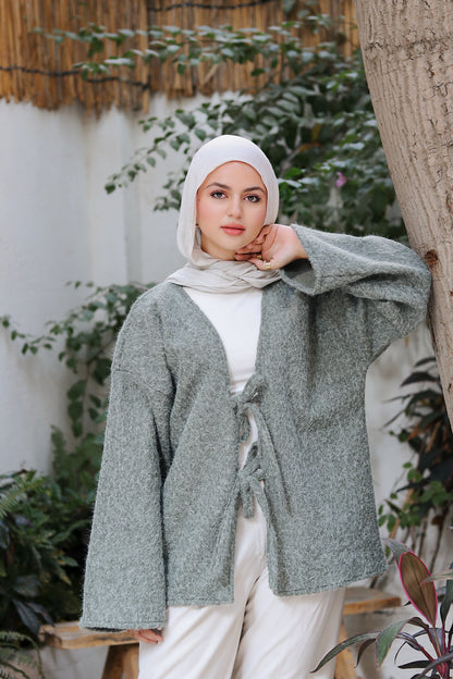 سترة هَيبة زيتي هادئ